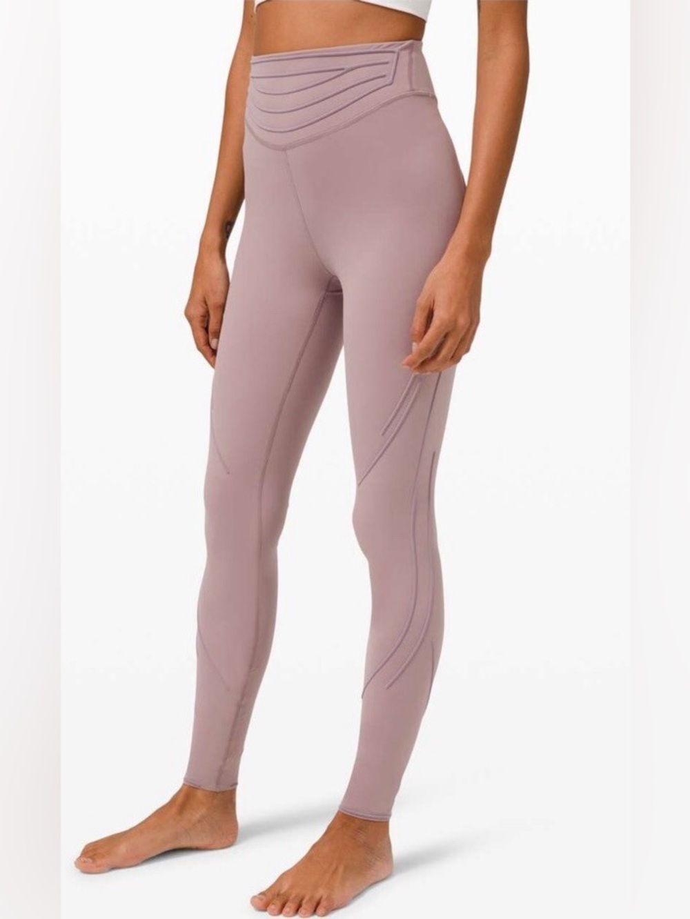Lululemon Get in Line Super High-Rise Tights in Violet Verbena